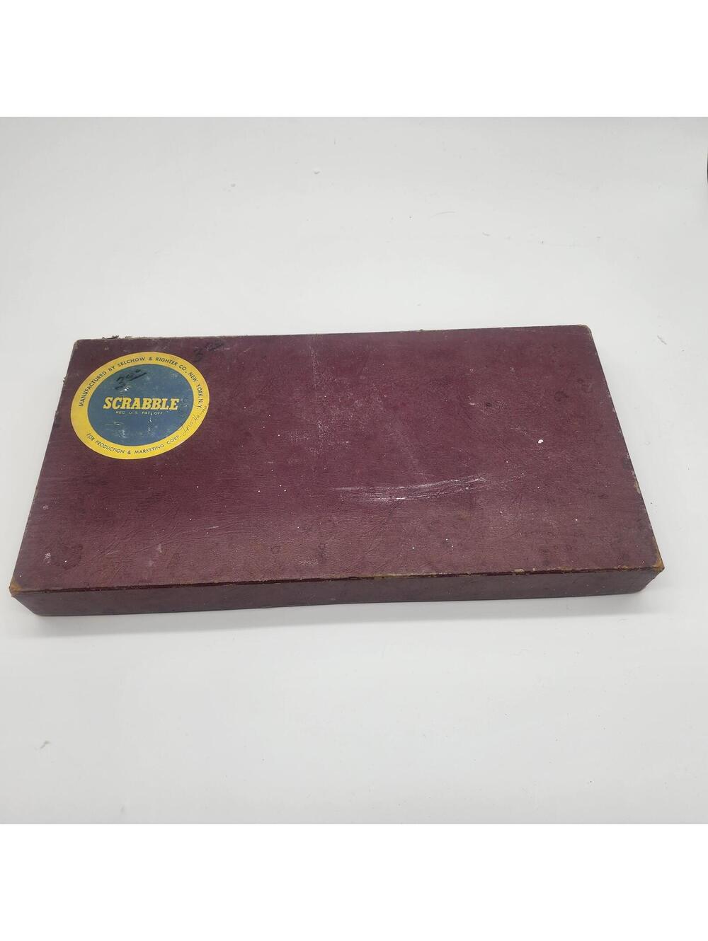 Vintage Scrabble Board Game Set in Original Box